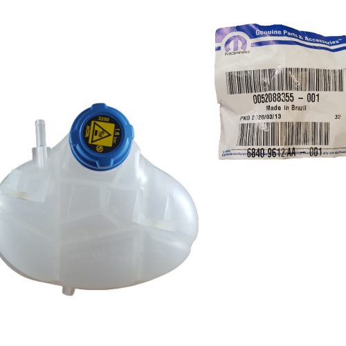 68409612AA DEPOSITO DE ANTICONGELANTE FIAT PALIO 12-17, NOVO UNO 12-16, GRAND SIENA 12-16, MOBY WAY 2017+ 1.0L, 1.4L.