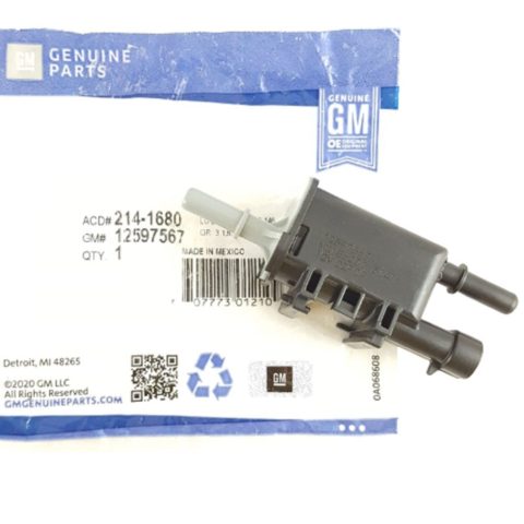 12597567 SOLENOIDE DE PURGA DEL CANISTER BUICK; CADILLAC; CHEVROLET; GMC; HUMMER; ISUZU; PONTIAC; SAAB; SATURN